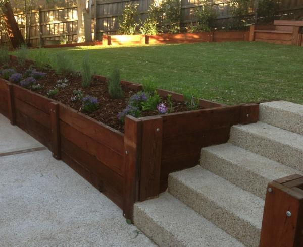Terraced Garden Bed Stix N Stonez Domestic And Commercial